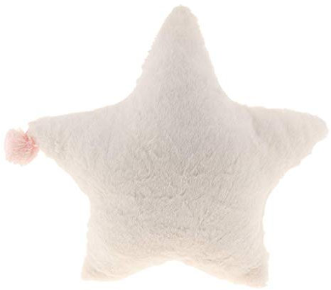 Tubayia Plüschkissen Kuschelkissen Zierkissen Sofa Kissen für Wohnzimmer Schlafzimmer Kinderzimmer (Weißer Stern)