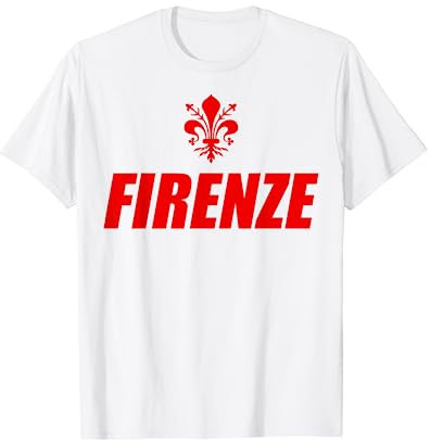 Giglio Of Florence Italy Souvenir Firenze Italia Italiano Maglietta