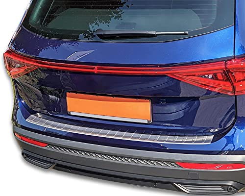 Recambo | Protector de Parachoques Trasero | Compatible con Seat Tarraco, Tipo KN | a Partir de 2018 | Acero Inoxidable Mate | Protección Borde de Carga