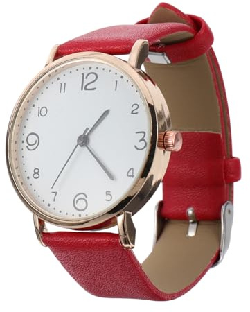 UKCOCO Damenuhr Modische Frauen Persönlichkeit Armbanduhr Retro Uhr Concise Lederuhr