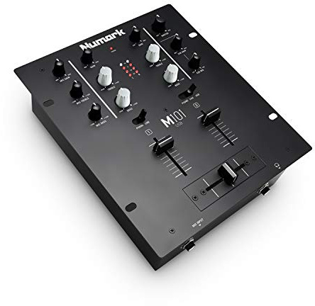 Numark M101USB et HF175 - Table de Mixage DJ USB 2 Voies avec Carte Son Intégrée et Casque DJ