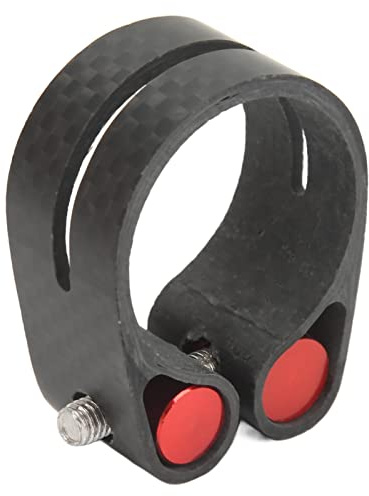 Collier de Serrage de Tige de Selle de Vélo de Montagne, Pinces de Tige de Selle de Vélo Résistantes à l'usure d'ouverture Noire Polies pour Vélo de Route (27,2 mm)