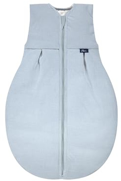 Alvi 4-Season Mull-Schlafsack | Baby Schlafsack für Sommer und Winter mit 2.0 TOG und leichter Füllung für angenehmen Schlafkomfort