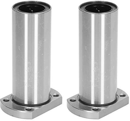 2-teiliges Linearkugellager mit Ovalem Flansch LMH30LUU Stahl-Linearkugellager-Zubehörset, Geräuscharm für CNC-Bewegung