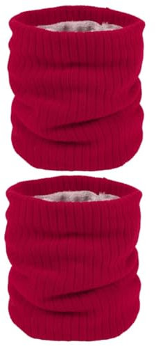 CALLARON 2 Stück Warme Schals Für Männer Und Frauen Gestrickter Rundschal Dickes Fleecefutter Ein-hals-schal Weich Und Bequem