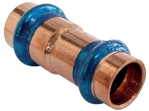 SOMATHERM FOR YOU, Manchon réduit cuivre à sertir FF Ø18 Ø14 - Raccord à sertir cuivre certifié ATEC et QB - Joint d’étanchéité EPDM - Pression max 16 bars - Température max 95°C