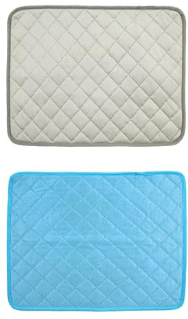 Kühlmatte für Hunde Katzen 150X100CM, Haustiere Kältematte Cooling Mat Dog Eismatte Selbstkühlende Ice-Silk Matte Kühldecke Hundedecke Kisten Betten Hundehütten XS-XXL (2B,100X75CM)
