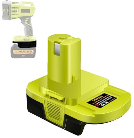 DM18RL Akku Adapter, Konvertierung für Dewalt & für Milwaukee auf für Ryobi 18V mit USB Ladung, Work für Ryobi Lithium-ion Werkzeug