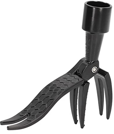 Estrattore per Erbacce, Raccoglitore per Erbacce Portatile in Lega di Alluminio Strumento per Testa Diserbo Antiscivolo a 4 Artigli, Estrattore per Erbacce Giardinaggio