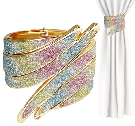 Abrazaderas de cortinas, abrazas de cortinas,Retenedor de cortinas de aleación - Elegantes cortinas para la decoración del dormitorio, decoración de la habitación Boho, decoración de la habitación