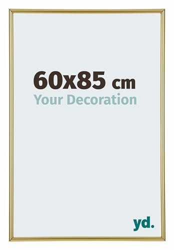 yd. Your Decoration - Puzzlerahmen 60x85 cm - Gold - Puzzlerahmen 1500-2000 Teile - Kunststoff Bilderrahmen - Annecy