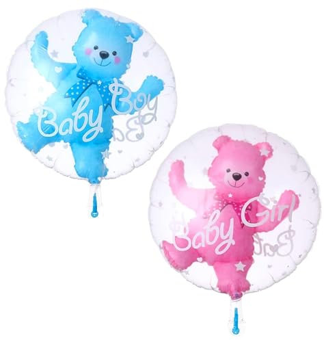 HDGSAFD 2 Pièces Ballons Ours Aluminium, Style Dessin Animé, Décoration Fête Enfants
