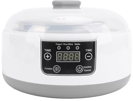 Machine de Fabricant de Yogourt électrique 1,2 L Yogourt Maison Natto Maker Small Home Yogourt Incubateur avec Pots (Plug UE 100-240V)