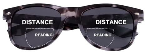 SKYWAY Bifokale Lesesonnenbrille für Damen, Modische Klassische Lesebrille mit Federscharnier, UV400 Schutz (Schwarzer Schildpatt, +1.5)