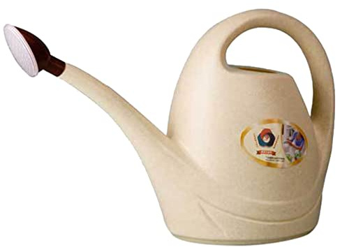 3. Suministros de jardinería de 5 litros, rociadores para balcón, flores, jardinería, regaderas de boquilla larga, herramientas ligeras (beige, talla única)