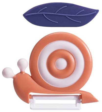 Montesy Pelapatate a forma di lumaca in ceramica per frutta e verdura con manico antiscivolo, ideale per uso domestico e esterno