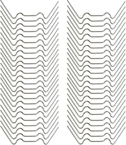 Greenhouse Glass Clips of 200pcs Suitable for Home Garden Greenhouse Glass Replacement Repairs Glass ‘W’Clips are Made from Stainless Steel It Will be Your Choice of Accessories