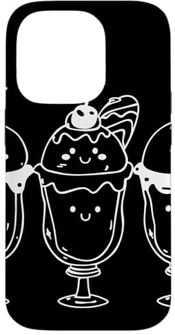 Hülle für iPhone 14 Pro Eisbecher Comic Look Glace Fruchteis