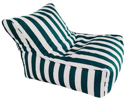 Schwimmender Pool Sitzsack - Original Gestreifter Schwimmender Sitzsack für Erwachsene - Perfekt zum Entspannen & Sonnenbaden - Langlebiger Outdoor Pool Lounge Chair