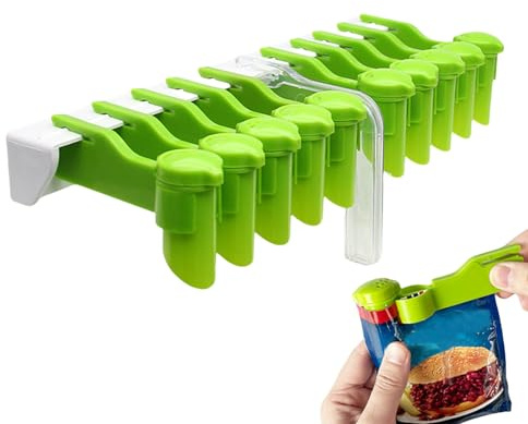 Generico Organizzatore Portaspezie per, Organizzatore con Clip per Spezie, Vassoio Senza Forare per Cucina Frigorifero Snack Bagno