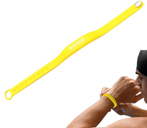 Pulsera Control Acceso, Pulsera Gestión Almacenamiento, Banda Portátil de Gestión con 13.56 MHz para Parques de Atracciones y Conciertos