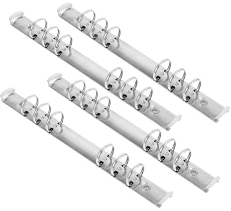 DIYEAH 4 Stück Packung Schnellhefter mit Kreativen Clips Lose Blätter Ordner im A5 Format für Bürobedarf und Schulorganisation