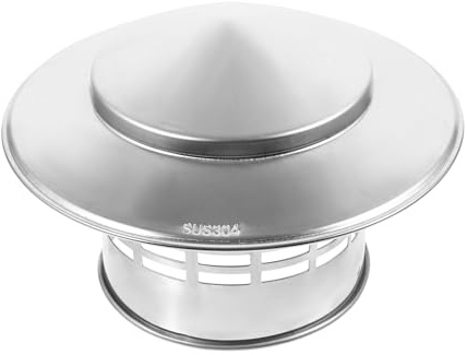STAHAD Cappuccio Antipioggia per Sfiato del Tetto 110 Mm, Copertura Protettiva Resistente alle Intemperie per Condotti di Ventilazione Design Circolare e Facile Installazione per Uso