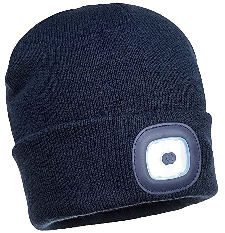 Portwest Herren B029 Mütze mit Wiederaufladbarem Led Beanie