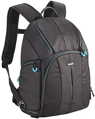 Cullmann 97866 SYDNEY pro TwinPack 600+, 2in1 Fotorucksack/Daypack, Wanderrucksack, für Spiegelreflexkameras und Zubehör, Innenmaß Kamerafach 320x400x150mm, Schwarz