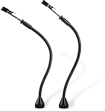 2 Pack Set Magnetic Flexible Gooseneck Metal with Alligator Clips for Helping Hands Third Hand Tool Automobile Electronics Soldering Jewelry Painting Art Crafts Hobby
