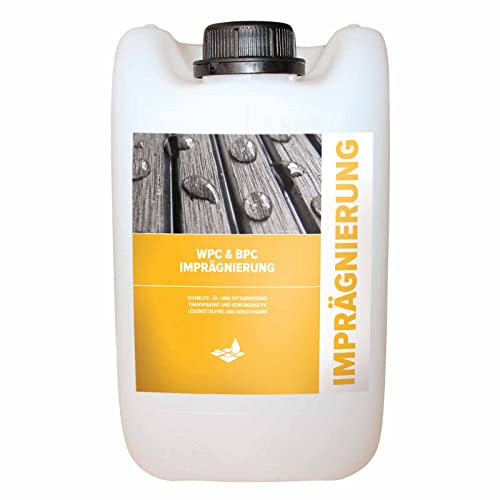 stein-reiniger WPC & BPC Imprägnierung, schmutz-, öl- und fettabweisend, transparent, lösemittelfrei, Größe:5 Liter