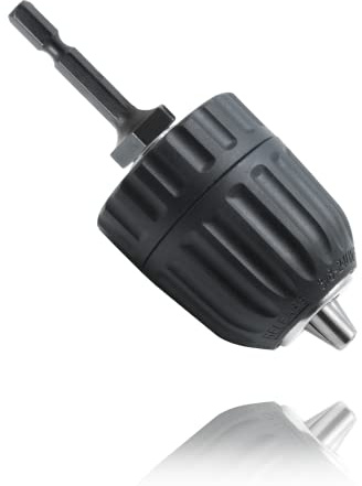 LifCratms Keyless Drill Chuck, 0.8-10mm Capacity, 1/4 Hex Shank