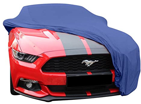 Star Cover Indoor Autoabdeckung kompatibel mit Ford Mustang 6 SUPER Soft Stretch