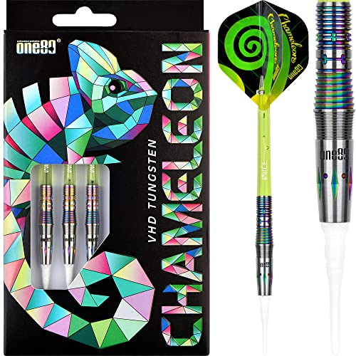 ONE80 Chamäleon Ruby Dartpfeile-Set mit weicher Spitze, 19,5 g (D7837)