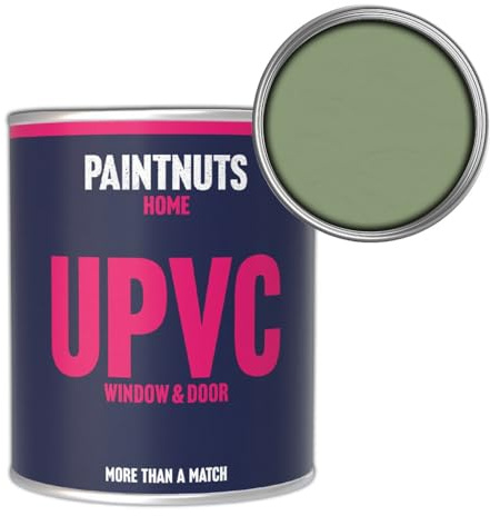 Paintnuts UPVC Window & Door Paint - RAL-6021 - PALE GREEN Gloss 250ml Tin