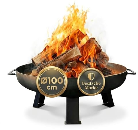 SOUK ONE Feuerschalen Nizza 100 cm - Feuerstelle für den Garten, Terrasse und Balkon, Feuertonne und Feuerkorb (Ø 100cm Nizza)