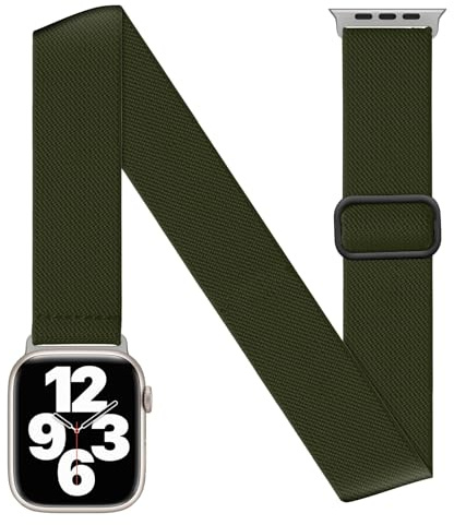 BALALA Ankle/Arm Stretchy Band Compatible with Apple Watch Band 38mm 40mm 41mm 42mm 44mm 45mm 46mm 49mm Women Men, Adjustable Strap For iWatch Series 11 10 9 8 7 6 5 4 3 2 1 SE Ultra