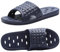 ktprniy Ciabatte da bagno con fori di drenaggio, ciabatte antiscivolo ad asciugatura rapida, pantofole da bagno per dormitorio e casa, unisex, blu, EU 43/44