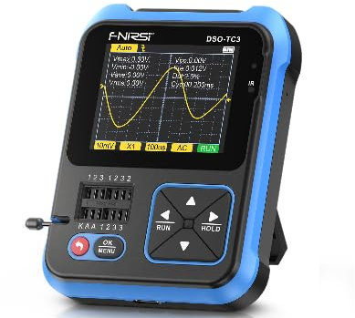 Fnirsi mini osciloscopio Fnirsi DSO-TC3 Osciloscopio digital Probador de transistores Función Generador de señal 3 en 1 Electrónica multifunción