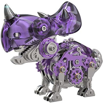 Metall 3D-modell, 3D metall pussel dinosaurier kit modellbyggsats vuxna, 160 delar 3D pussel lasersnitt metallbyggsats 3D byggleksaker metall pussel