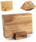 Hanseküche Schneidebrett Set – Hochwertige Schneidebretter – Holzbrett Küche groß mit Saftrille, Küchenbrett, massives Schneidbrett (Akazie, 5er Set)
