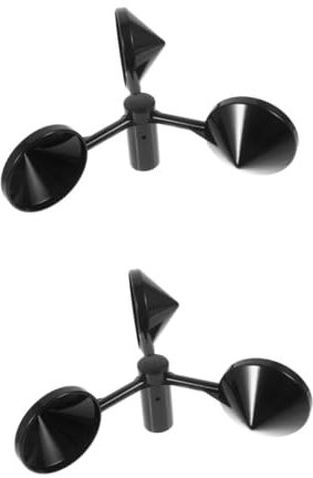 Parliky 2stücke Windgeschwindigkeitssensor Anemometer Becher Aus Robustem Material Präzise Messung Leicht Und Tragbar Für Windmessung Im Freien Und Wetterstationen