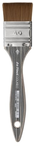 da Vinci Colineo Artist Paint Brushes for Glazing, Series 5022, Synthetic Kolinsky Vegan Brush, Impasto Mottler, Size 40