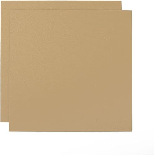 Craftelier - Pack de 50 Chipboard Kraft | Láminas de Cartón Prensado y Compacto para Encuadernación de Álbums o Creación de Cajas | Libre de Ácido y Lignina | Grosor 1 mm - Tamaño 30,5 x 30,5