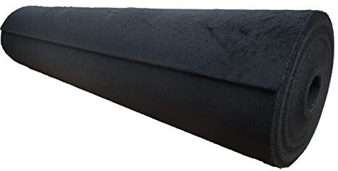 Meterware Autoteppich (Auskleide-Teppich für Fahrzeugboden, Kofferraum, etc) Hit schwarz, Zuschnitt (2m breit / 2m lang)