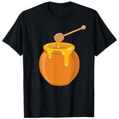 Honey Lovers Pot à miel et cuillère doux et élégant T-Shirt