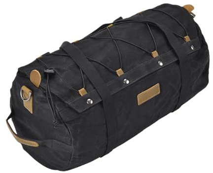 Generisch Motorcycle Bag, Motorcycle Seat Bag - Portable Hangable Canvas Bike Rear Storage Backpack Waterproof
