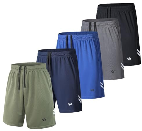 fovdtaa Sporthose für Herren mit Taschen und elastischem Bund, schnelltrocknende Trainingshose, Laufhose, XL
