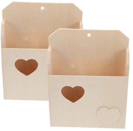 MOLUCKFU Boîte Aux Lettres En Bois Pour Garçon Et Filles Boîte De Rangement Vintage Pour Salle De Classe Maison De Jeu Bricolage