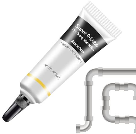 Silicone Grease - Grease Des Plombiers | Scellant En Silicone Pour Les Anneaux En Formule De Qualité Alimentaire | Lubrifiant Imperméable 10G Pour Joints De Robinet, Tuyaux De Vannes Et Filtres À Eau